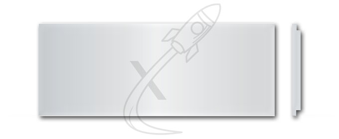 Briefkastenschild Stebler 60 x 21 Alu